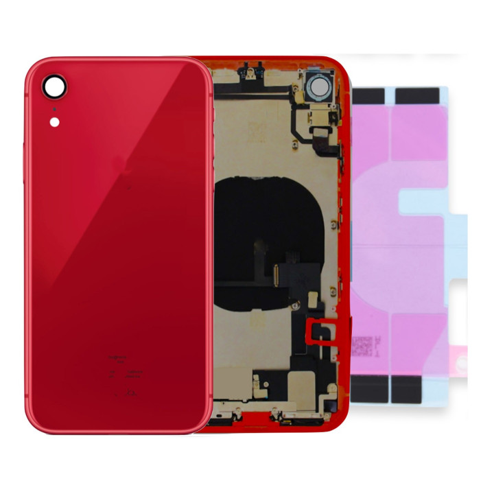 Chassis Complet Coque Arriere pour iPhone XR Rouge + COLLE