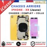 Chassis Complet Coque Arriere pour iPhone XR Jaune + COLLE