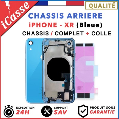 Replacement Complete Chassis for iPhone XR Blue + GLUE
