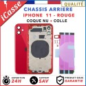 Replacement chassis for iPhone 11 RED - Bare shell chassis + GLUE