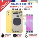 Chassis nu remplacement pour iPhone 11 JAUNE - Chassis Coque nu +Joint +Colle