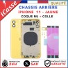 Chassis Arriere pour iPhone 11 JAUNE - Chassis Coque nu + COLLE