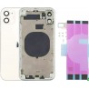Chassis Arriere pour iPhone 11 BLANC / ARGENT - Chassis Coque nu + COLLE
