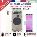 Chassis nu remplacement pour iPhone 11 Blanc - Chassis Coque nu + Joint+ COLLE