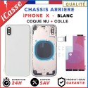 Replacement chassis for iPhone X WHITE Chassis Shell + GLUE