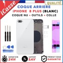 Chassis remplacement pour iPhone 8 PLUS Blanc - Chassis Coque nu + COLLE