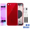 Chassis Arriere pour iPhone 8 Rouge - Chassis Coque nu + COLLE