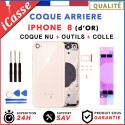 Rear Chassis for iPhone 8 OR GOLD - Bare Shell Chassis + GLUE