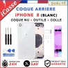 Chassis Arriere pour iPhone 8 BLANC - Chassis Coque nu + COLLE