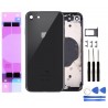 Chassis Arriere pour iPhone 8 NOIR - Chassis Coque nu + COLLE