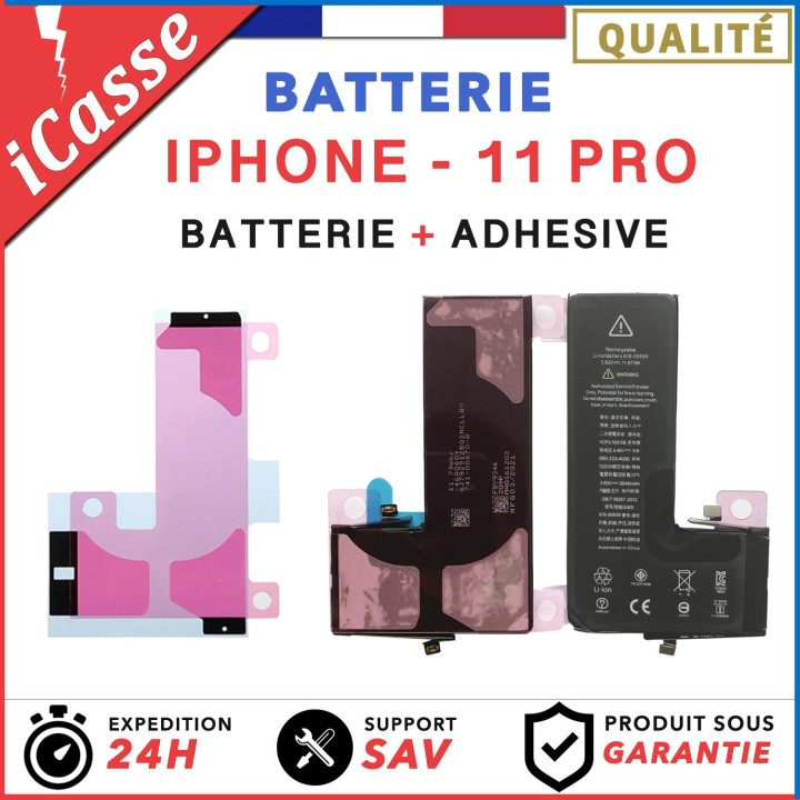 Batterie pour iPhone 11 PRO interne Haute Qualité + Adhésif batterie