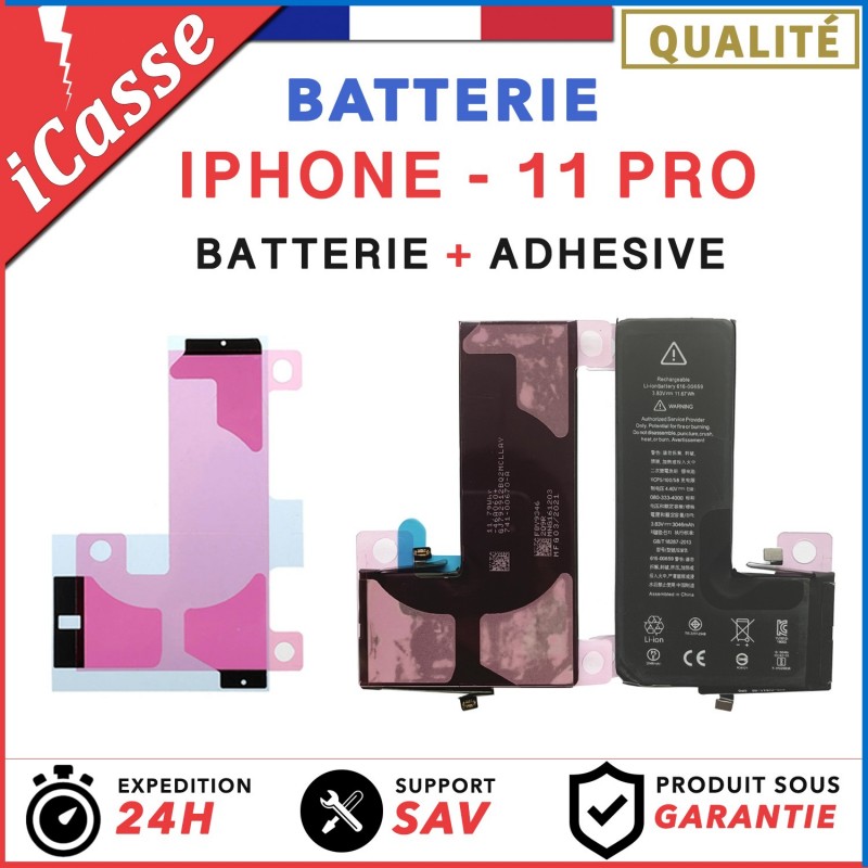 Batterie pour iPhone 11 PRO interne Haute Qualité + Adhésif