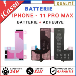 Batterie pour iPhone 11 PRO MAX interne Haute Qualité + Adhésif batterie