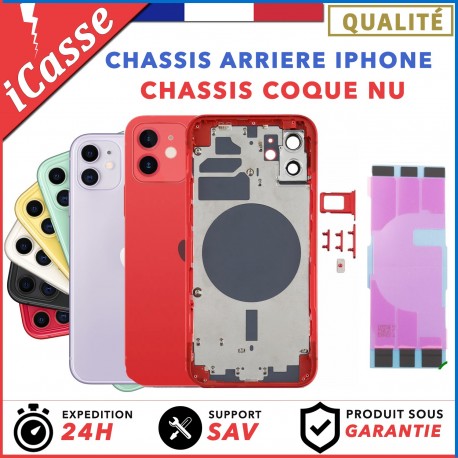 Chassis Arriare iPhone 8 8 PLUS X XS XR XS Max 11 SE 2020 + ADHESIF + LOGO CE