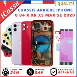 Chassis Arriare iPhone 8 8 PLUS X XS XR XS Max 11 SE 2020 + ADHESIF + LOGO CE