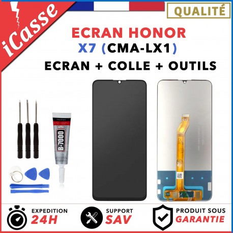 ECRAN LCD + VITRE TACTILE pour HUAWEI HONOR X7 - Modele CMA-LX1 + OUTILS + COLLE
