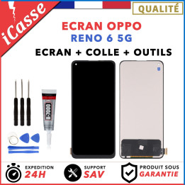 ECRAN + Tactile pour OPPO Reno 6 5G CPH2251 + VITRE TACTILE + OUTILS + COLLE