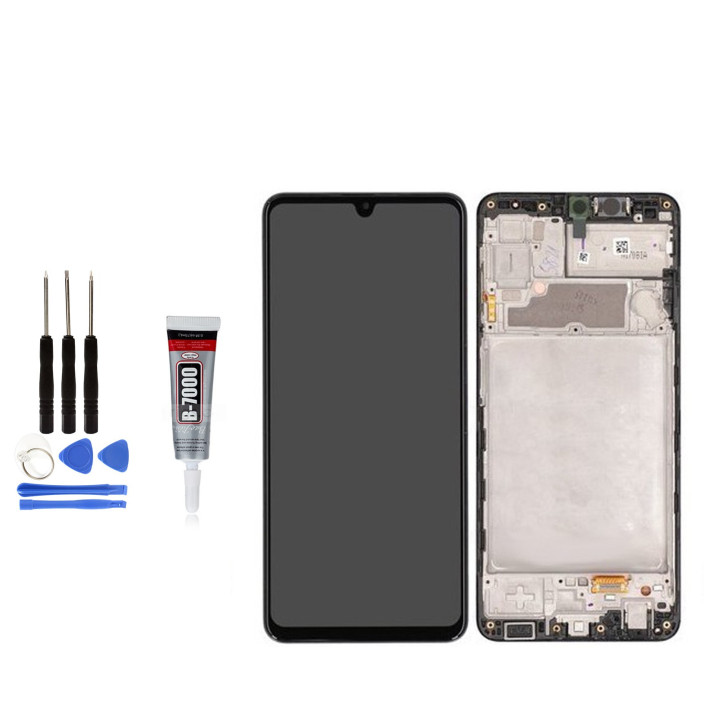 ECRAN COMPLET avec CHASSIS pour SAMSUNG GALAXY A22 4G SM-A225F OUTILS + COLLE
