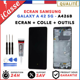 ECRAN COMPLET avec CHASSIS pour SAMSUNG GALAXY A42 5G SM-A426B OUTILS + COLLE