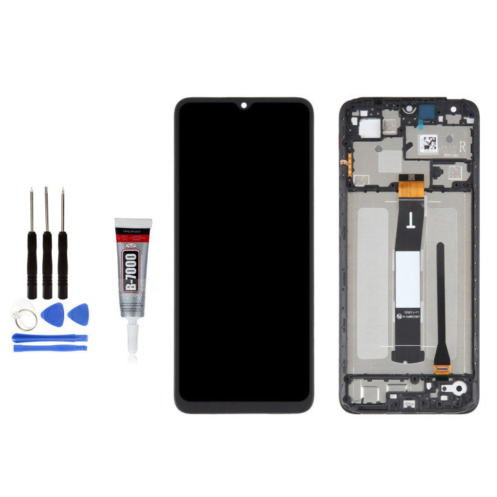 ECRAN Complet Avec Chassis pour XIAOMI Redmi 12C / 22120RN86G + OUTILS
