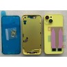 Chassis Arriere remplacement NU pour iPhone 14 JAUNE - Coque nu + COLLE