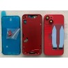 Chassis Arriere remplacement NU pour iPhone 14 Rouge - Coque nu + COLLE