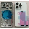 Chassis Arriere remplacement NU pour iPhone 14 PRO BLANC/Argent + COLLE