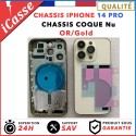NUDE replacement rear chassis for iPhone 14 PRO GOLD/Gold + GLUE