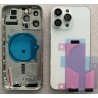 Chassis Arriere remplacement NU pour iPhone 14 PRO MAX BLANC/Argent + COLLE
