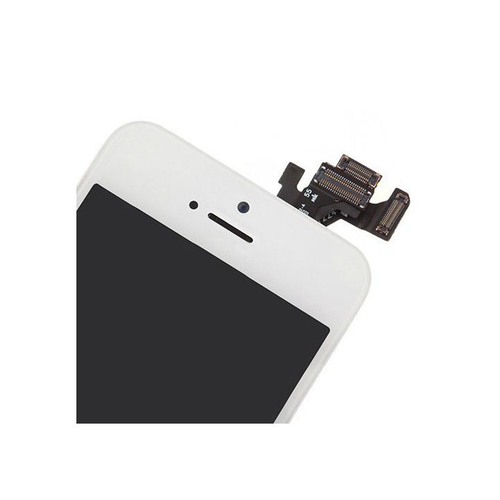 BLOC COMPLET ASSEMBLÉ VITRE TACTILE + ECRAN LCD RETINA IPHONE 5 BLANC
