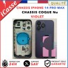 Chassis Arriere remplacement NU pour iPhone 14 PRO MAX VIOLET + COLLE