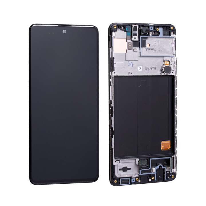 ECRAN COMPLET pour SAMSUNG GALAXY A51 SM-A515F avec CHASSIS + OUTILS + COLLE