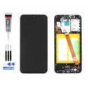 SCREEN + COMPLETE CHASSIS for SAMSUNG GALAXY A20e SM-A202F BLACK + TOOLS + GLUE
