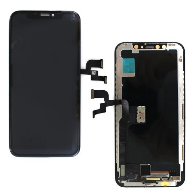 LCD SCREEN FOR IPHONE XR + TOUCH GLASS ON ASSEMBLED CHASSIS + TOOLS