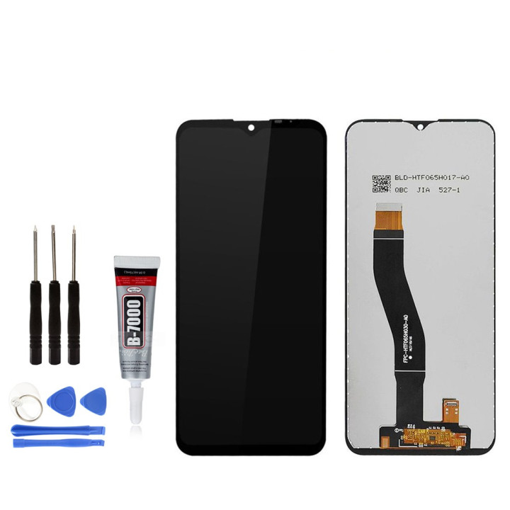 ECRAN LCD + VITRE TACTILE WIKO VIEW 4 Lite NOIR + OUTILS + COLLE