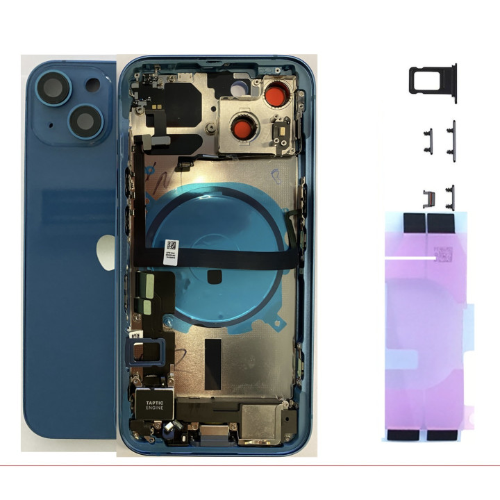Chassis complet remplacement pour iPhone 13 BLEUE + COLLE