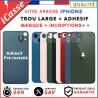 Vitre Arrière Remplacement pour iPhone X XS XR 11 12 13 14 15 PRO MAX MINI +Marq