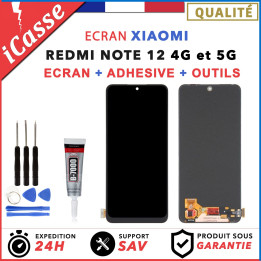 ECRAN LCD + TACTILE POUR XIAOMI REDMI NOTE 12 4G et 5G / POCO X5 (5G) + OUTILS