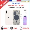 Chassis remplacement pour iPhone 12 BLANC - Chassis Coque nu + COLLE