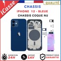 Chassis remplacement pour iPhone 12 BLEUE - Chassis Coque nu + COLLE