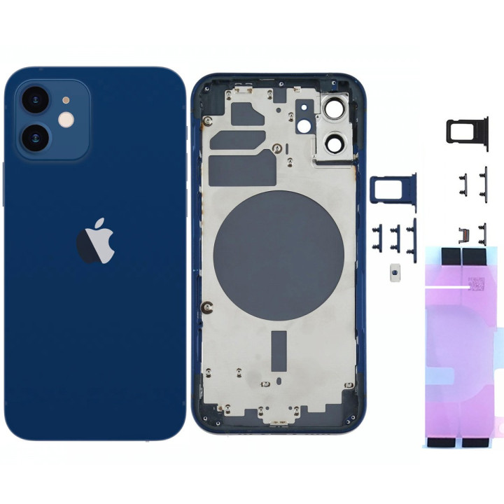 Chassis remplacement pour iPhone 12 / Mini / 12 PRO et 12 PRO MAX + Colle