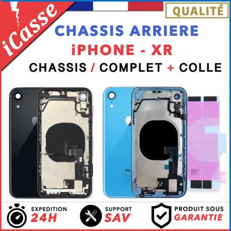 Chassis Complet remplacement pour iPhone XR NOIR/BLANC/BLEU/Rouge/Jaune + COLLE
