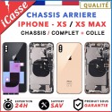 Chassis remplacement Complet ou NU pour iPhone XS / MAX NOIR BLANC OR + COLLE