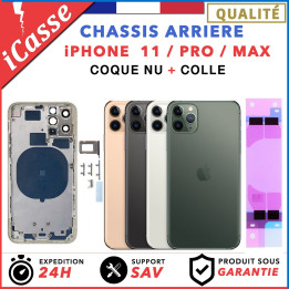 Chassis remplacement pour iPhone 11 / 11 PRO / MAX Gris Blanc Or Vert Violet