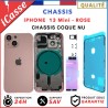 Chassis pour iPhone 13 MINI Rose - Chassis Coque NU Colle + joint étanche