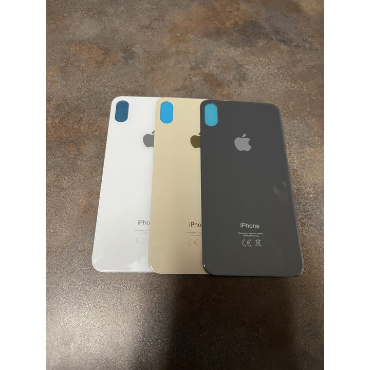 Vitre Arriere Remplacement +Colle pour iPhone XS BLANC