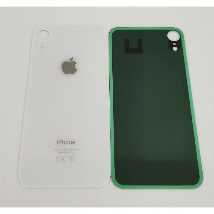 Vitre Arriere Remplacement +Colle pour iPhone XR BLANC