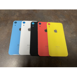 Vitre Arriere pour iPhone XR Coral Avec Colle Pre installé + Grand trou