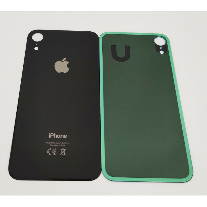 Vitre Arriere Remplacement +Colle pour iPhone XR NOIR