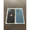 Vitre Arriere pour iPhone 11 Noir Avec Colle Pre installé + Grand trou